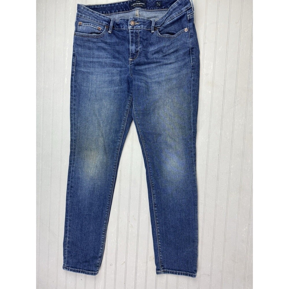 Lucky Brand Size 10 30 Womens Jeans Lolita Skinny Mid Rise Ankle Stretch Dark